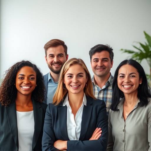 Un gruppo di persone di diverse nazionalit&agrave; che lavorano insieme in un'azienda italiana, simbolo di integrazione e inclusione