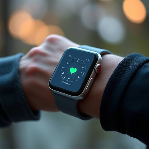 Una persona che indossa uno smartwatch, che monitora la sua attivit&agrave; fisica durante una corsa